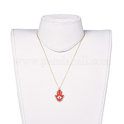 (Vente d'usine de fêtes de bijoux) colliers pendentifs en perles de rocaille japonaises faites à la main&nbsp;NJEW-JN02436-04
