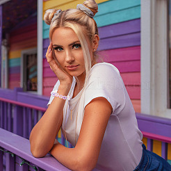 100шт 20 цвета прозрачные акриловые бусины&nbsp;MACR-TA0001-25