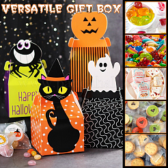 32 scatola di caramelle di carta a tema Halloween in 4 stili&nbsp;CON-BC0007-04