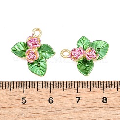 Legierung mit Anhängern aus Kamelienemaille&nbsp;AL-CBA1FD3-21G-02