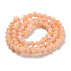 Opaque couleur unie imitation jade perles de verre brins&nbsp;LS-EGLA-A039-P4mm-L06