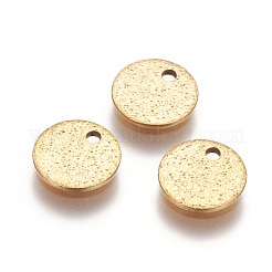 Ionenplattierung (IP) 304 Edelstahl strukturierte Anhänger&nbsp;STAS-I098-01-8mm-G