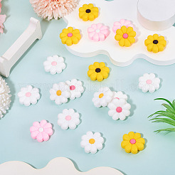 24шт 6 цвета силиконовые бусины&nbsp;SIL-TA0002-91