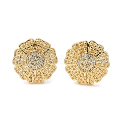 Серьги-гвоздики из циркония EJEW-D305-04G