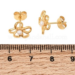 Orecchini a bottone in acciaio inossidabile 304 per donna&nbsp;SA-CBA44F8-01G