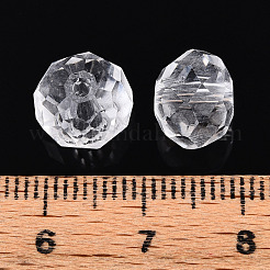 Выпечка расписные прозрачные стеклянные бусины&nbsp;X1-GLAA-N011-10mm-02