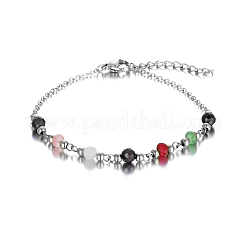 Браслеты из натуральных чёрных агатов в стиле богемии&nbsp;OT4085-2