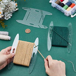 Прямоугольные акриловые доски для намотки ниток AJEW-WH0460-157