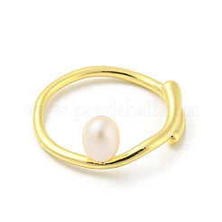 Латунные открытые кольца манжеты RJEW-H220-36G