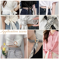 30 шт. 5-х цветные зажимы для шарфа из смолы&nbsp;BUTT-NB0001-86