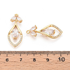 Латунные микро проложить кубического циркония подвески&nbsp;KK-N263-52G