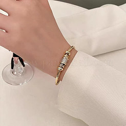 Braccialetti in ottone micro pavé con zirconi cubici trasparenti per donna&nbsp;FS-WG06835-01