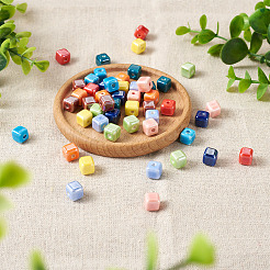 50 шт. нитка фарфоровых бусин ручной работы в 10 стилях&nbsp;PORC-FW0001-03