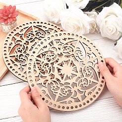 Fonds de panier en bois&nbsp;AJEW-WH0129-08B