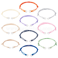 10 pz braccialetti in cordino di poliestere cerato&nbsp;AJEW-TAC00108