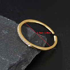 Открытое кольцо-манжета из кубического циркония&nbsp;ZV9742-02