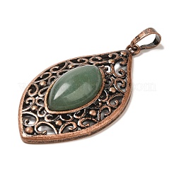 Pendentifs en aventurine vert naturel&nbsp;G-H065-3R-09