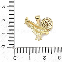 Латунные микропаве прозрачные подвески с фианитом&nbsp;KK-B170-24G