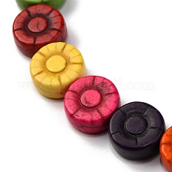 Синтетических нитей бирюзовые бусы G-C147-06