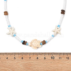 Boho-Halsketten mit Meeresschildkröten-&nbsp;NJEW-JN06015