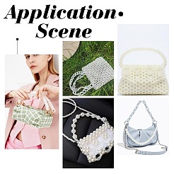 Chaîne de sac en imitation perle abs&nbsp;FIND-WH0094-69