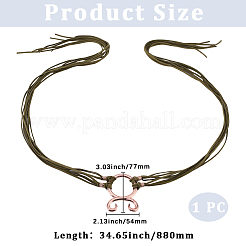 Cinture a catena in poliestere per abiti da donna&nbsp;AJEW-WH20018-51E