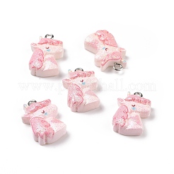 Подвески из непрозрачной смолы RESI-J023-14A