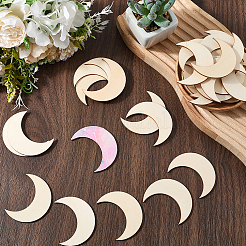 50шт вырезы из дерева&nbsp;DIY-SP0004-64D-01