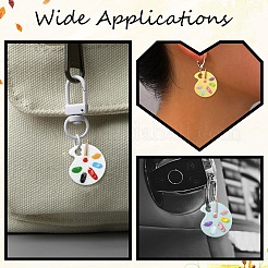 30pcs 6 couleurs pendentifs en résine opaque&nbsp;CRES-CJ0001-90