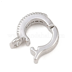 Латунные микро проложить кубического циркония кулон поручительств KK-G544-32P