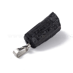 Натуральные черные подвески турмалина G-F739-01P