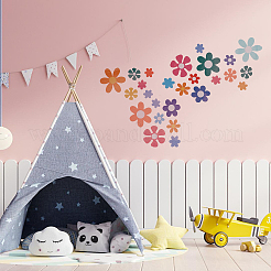 Цветочные самоклеящиеся водонепроницаемые наклейки из пвх DIY-WH0250-69