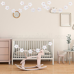 3 комплект двухцветных фетровых баннеров с цветами AJEW-CP0006-15