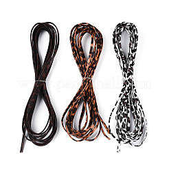 5 м плоская двойная косая бейка из искусственной кожи с леопардовым принтом&nbsp;LC-N006-03C