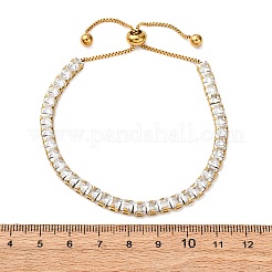 Теннисные браслеты из нержавеющей стали 304 с прозрачными кубическими циркониями BJEW-G754-03G-02