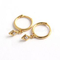 925 серьга-кольцо из стерлингового серебра с прозрачными кубическими циркониями&nbsp;FS-WG61B48-02