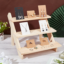 DIY 3-stöckiges Pflanzenständer-Set im Treppenstil aus Kiefernholz&nbsp;ODIS-WH0025-108