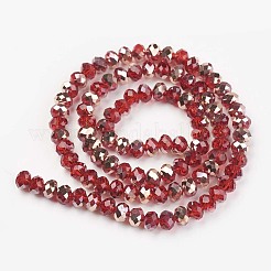 Гальванизируйте прозрачное стекло бисер нитей&nbsp;LS-EGLA-A034-T6mm-N12