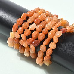 Браслеты из натуральных красных бусин авантюрина для мужчин и женщин BJEW-I320-01A