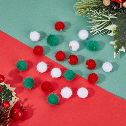 60 шт. подвески из искусственного меха норки 3 цветов DIY-FH0005-67