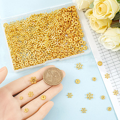 500 шт. 5 стиля бусины-разделители из сплава в виде маргаритки FIND-SP0002-22C