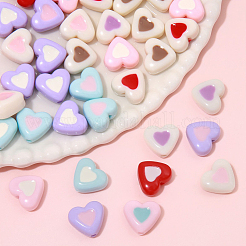 100 шт. Непрозрачные акриловые бусины&nbsp;OACR-PA0001-44