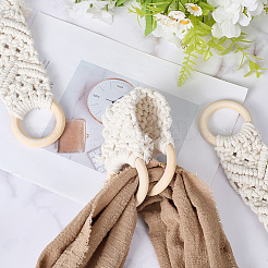 Подвесной держатель для полотенец из хлопка&nbsp;AJEW-WH20004-64C