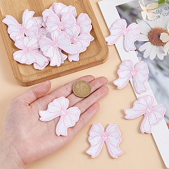 16 шт. вышитая аппликация из полиэстеровой ткани с бантом DIY-MA0006-58