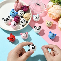 Натуральные деревянные бусы WOOD-YW0001-20