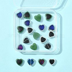 20 шт. 5-х цветные двухцветные стеклянные бусины для настроения GLAA-FS0002-33