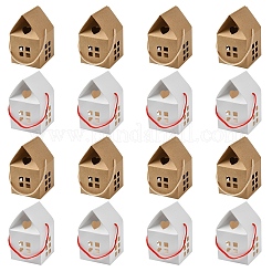 10 набор бумажных коробок для конфет в форме домика&nbsp;CON-YW0001-74A