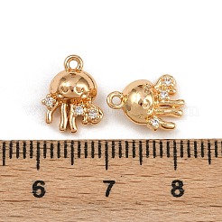 Латунные микро проложить кубического циркония подвески KK-K407-17G