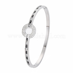 Браслет-пончик со стразами&nbsp;BJEW-N017-018P