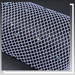 Длинные перчатки из полиэфирной сетки AJEW-WH20020-003A